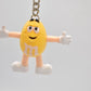 M&M's Yellow Character Rubber Keyring