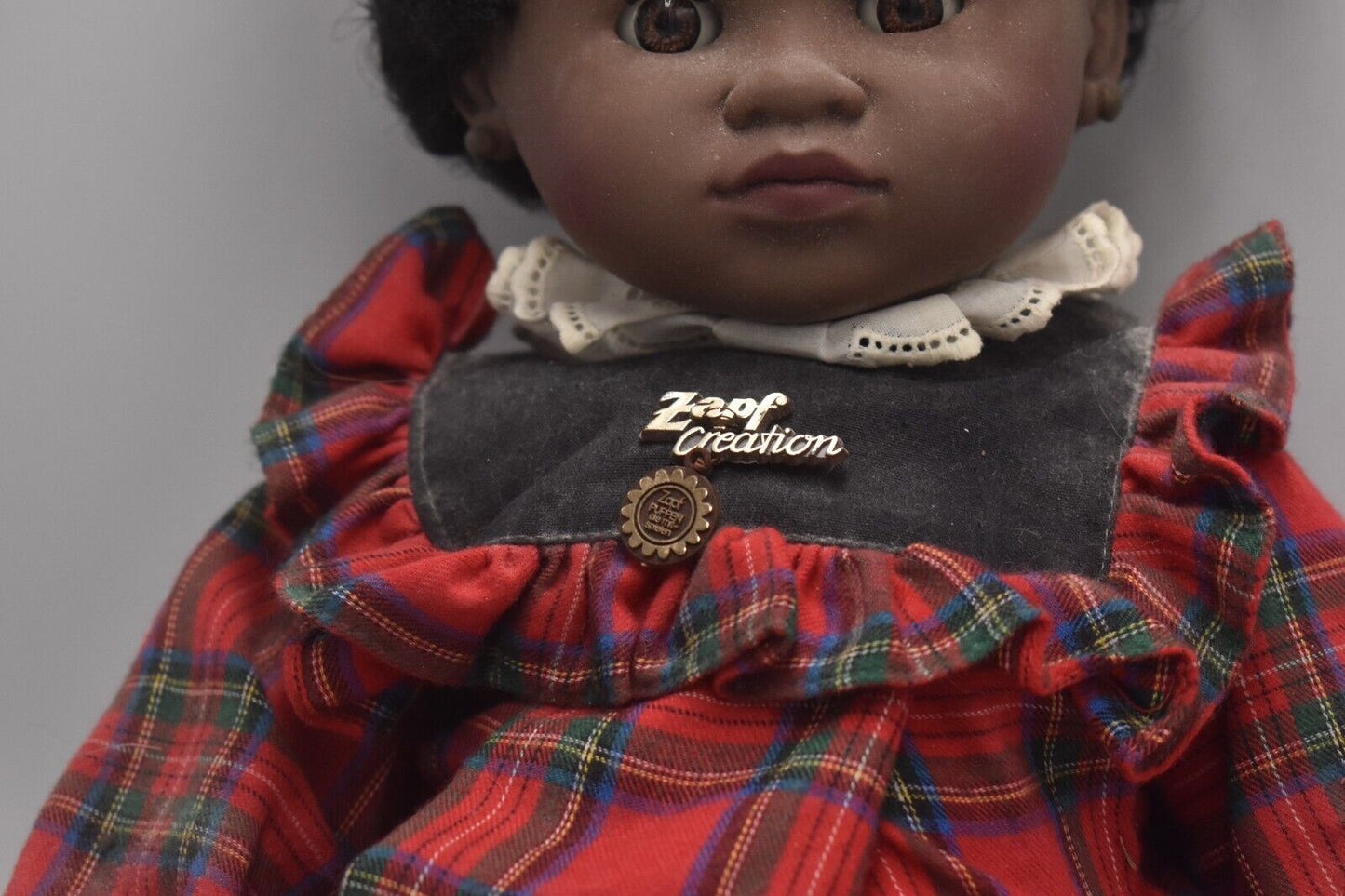 Zapf Creation Soft Body Black Ethnic Doll with Afro Hair and Lifelike Blinking