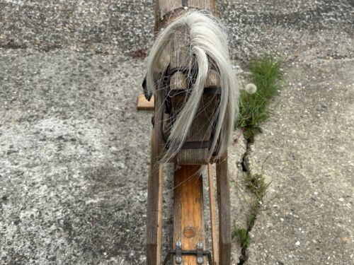 Vintage Children's Wooden Rocking Horse