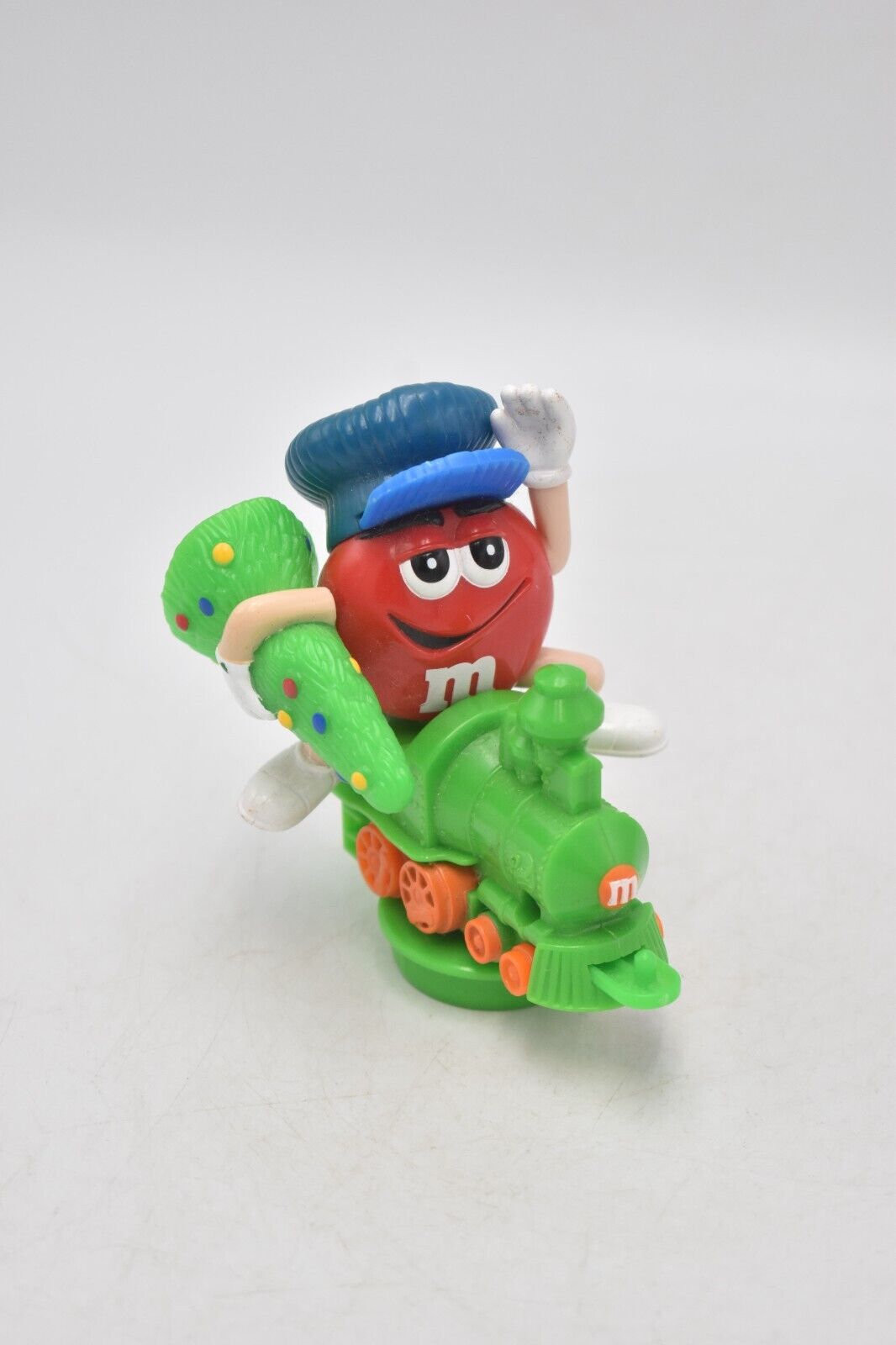 M&M's Red Character Christmas Train Cake Topper