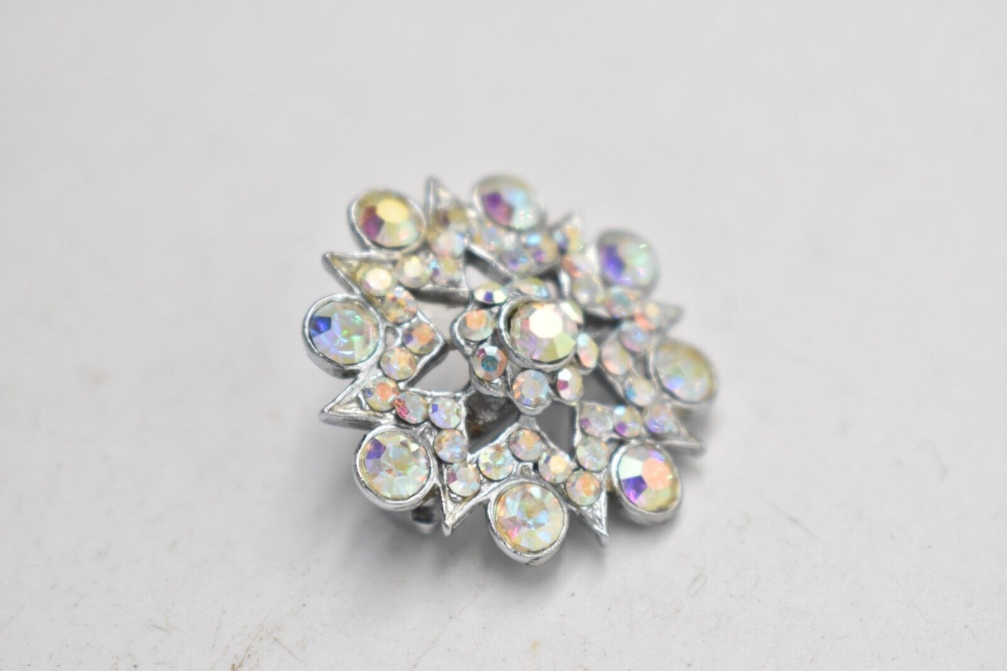 Vintage Aurora Borealis Starburst Brooch – Ladies Costume Jewellery