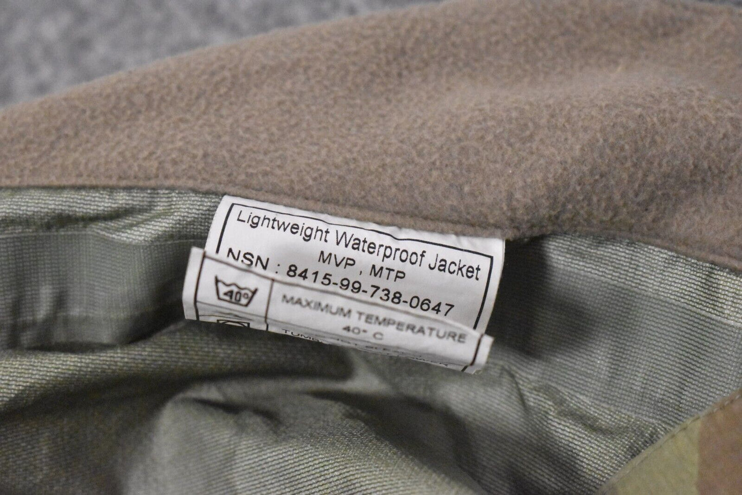 British Army MTP Waterproof Lightweight MVP Jacket - Size 170/90