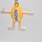 M&M's Yellow Character Rubber Keyring