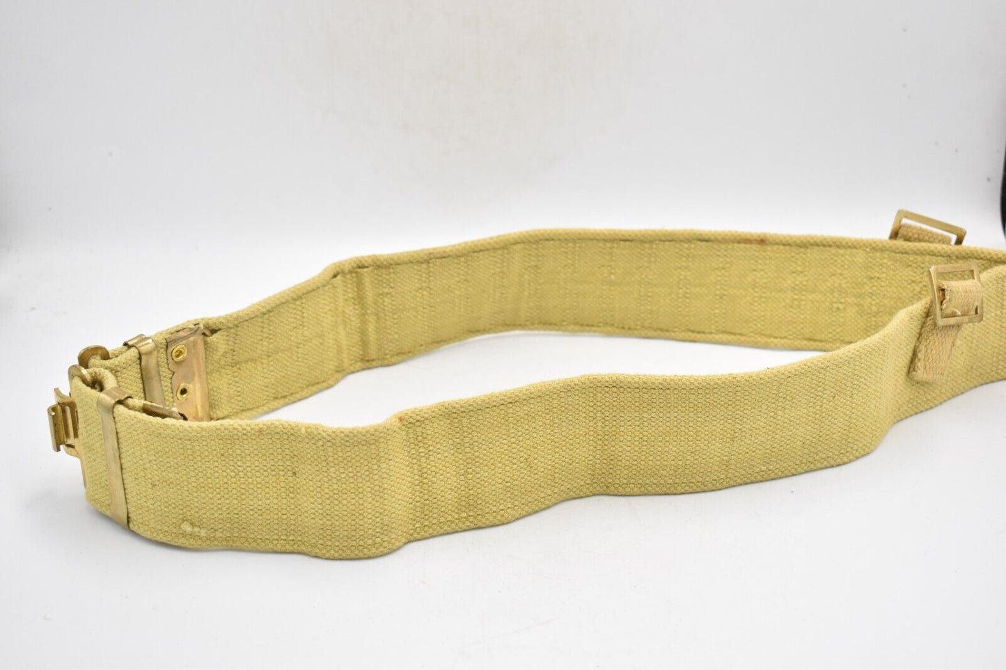 WWII British Army 37 Pattern Webbing Belt – Desert Tan, W34"-36"