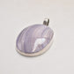 Vintage Sterling Silver 925 & Blue Lace Agate Pendant for Necklace