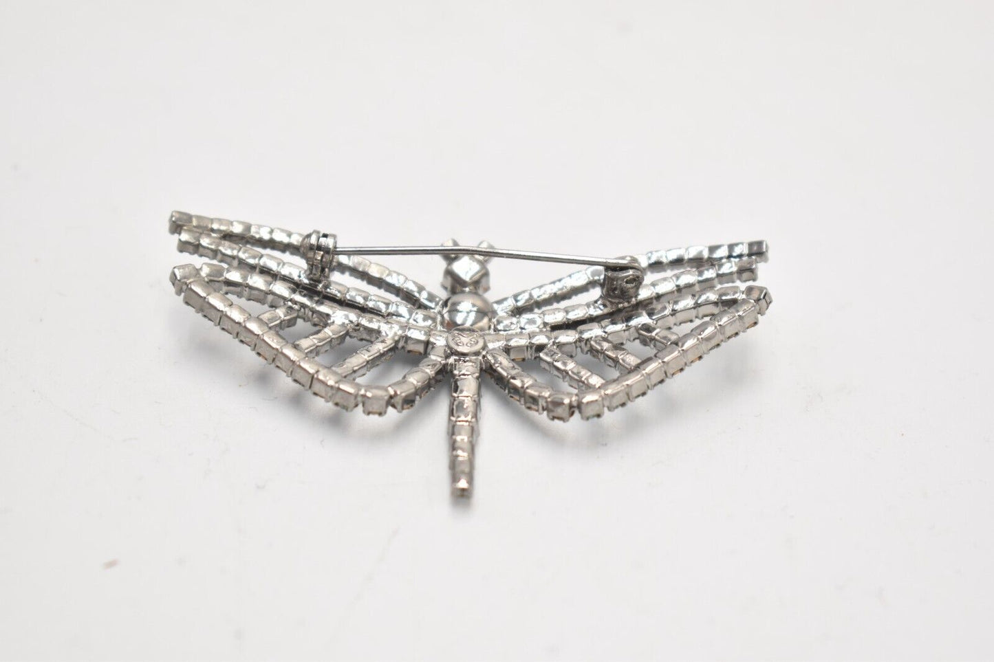 Vintage Dragonfly Brooch Blue Rhinestone Ladies Brooch Women's Brooch