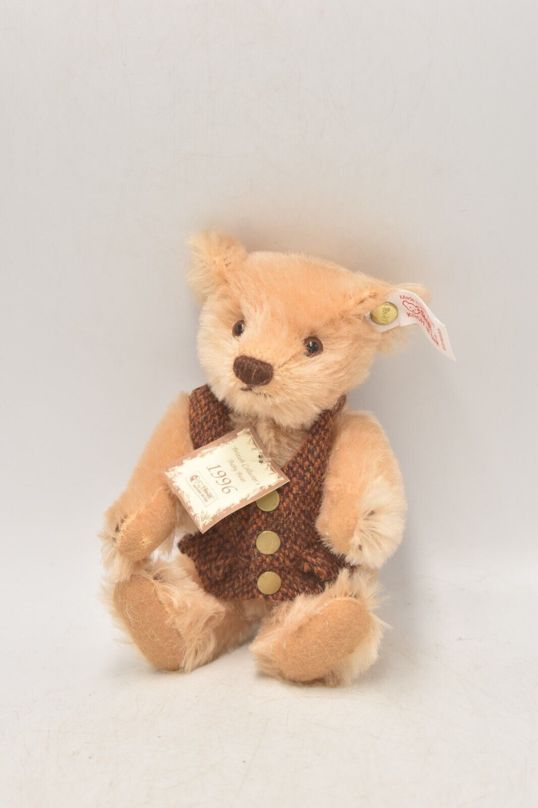 Steiff British Collectors UK Baby Bear Set 1994-1998 Retired 654695 Ltd Edition