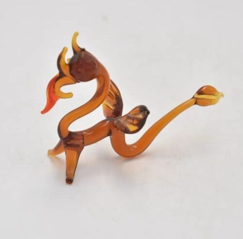 Vintage Murano Art Glass Dragon Figurine Ornament Statue