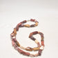 Vintage Australian Mookaite Jasper Stone Bead Necklace 925 Silver Clasp