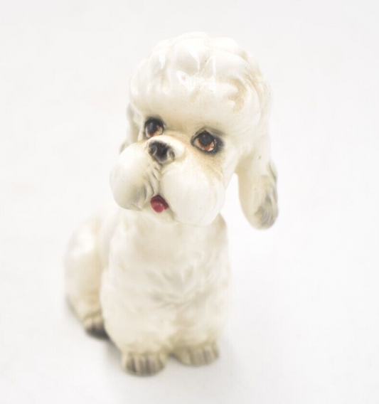 Vintage Anthropomorphic Poodle Dog Figurine Statue Ornament Decorative