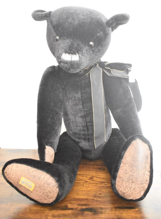 Merrythought Alpha Farnell Black Mohair Teddy Bear Growler Limited Edition