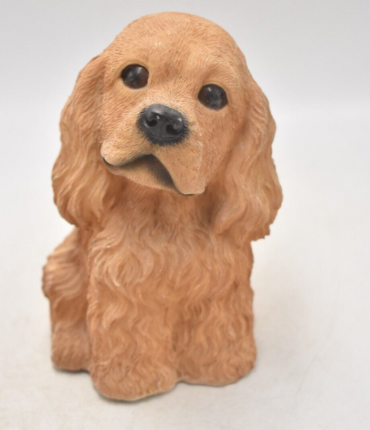 Vintage Cocker Spaniel Puppy Dog Life Like Figurine Statue Ornament