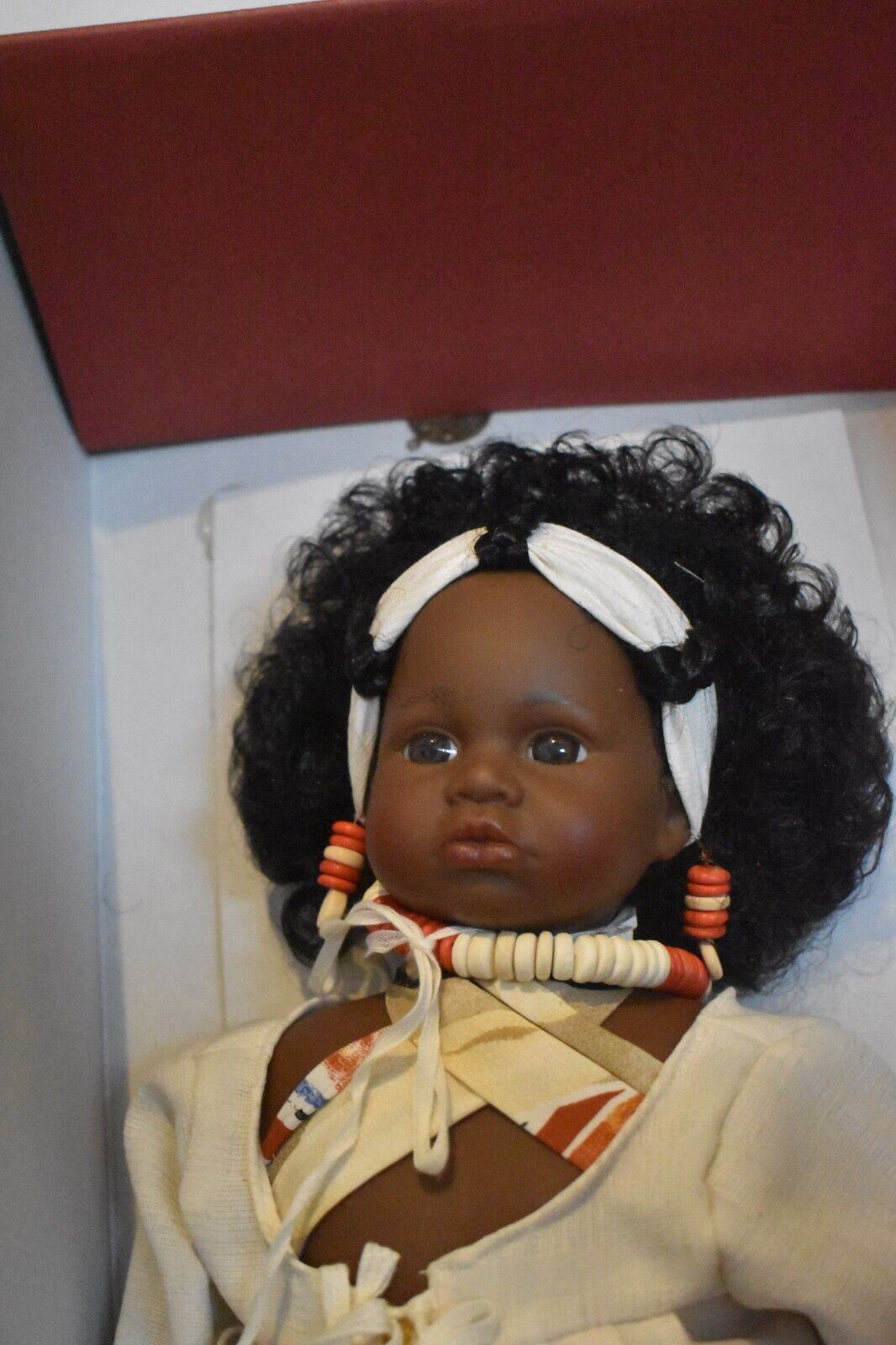 D'Azucar Kissi Black Large Doll Hard Plastic Spanish Doll COA & Boxed