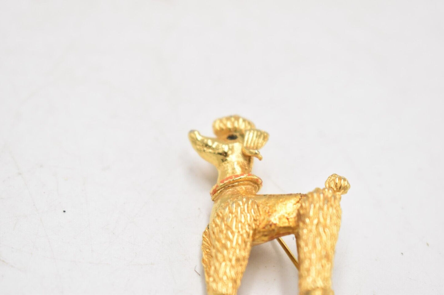 Vintage Gold Tone Poodle Dog Brooch – Women's Jewellery 20.4g