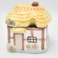 Vintage Ceramic Cottage Sugar Pot Hand Painted Novelty Decorative Collectible