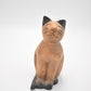 Vintage Wooden Cat Figurine Statue Ornament