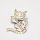 Vintage Cat Brooch, Ladies Brooch Women's Brooch