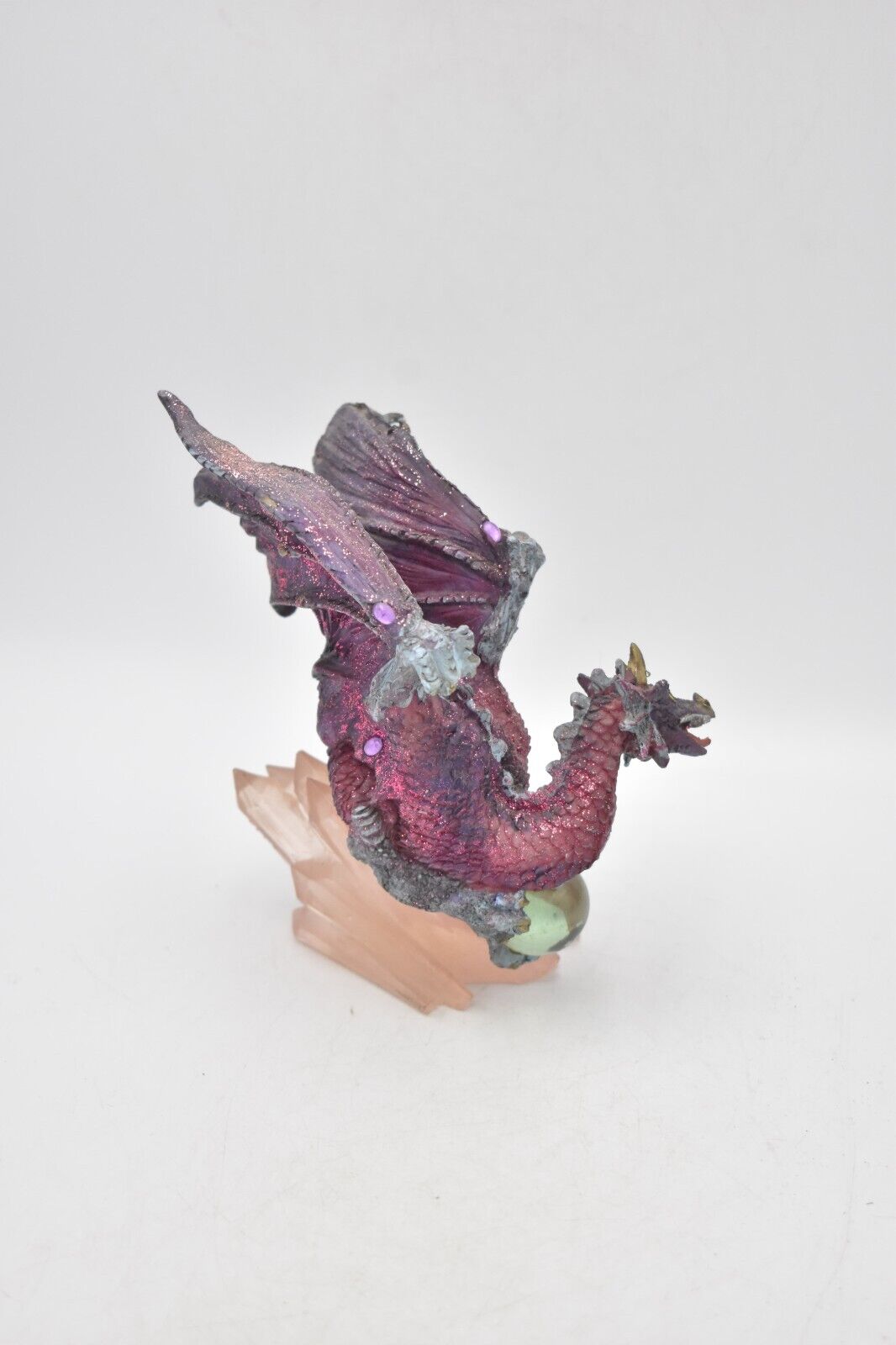 Mythical Purple Gothic Fantasy Dragon Figurine Ornament Statue