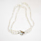 Vintage 1950s Exquisite Aurora Borealis Crystal Glass 2-Strand Necklace 50cm