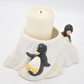 Vintage Penguin Candle Holder Ceramic Decorative