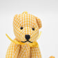 Vintage Artist Teddy Bear Jointed Yellow and White