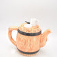 Vintage Novelty Pub Barrell Teapot Decorative Collectible