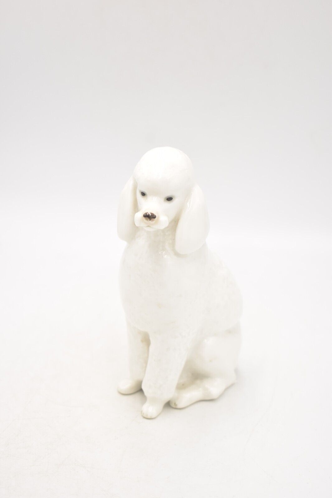 Vintage Lomonosov Poodle Dog Figurine, Statue, Ornament Made in USSR 1970s