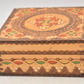 Vintage Bulgarian Hand Painted Pyrographed Jewellery Box, Trinket Box