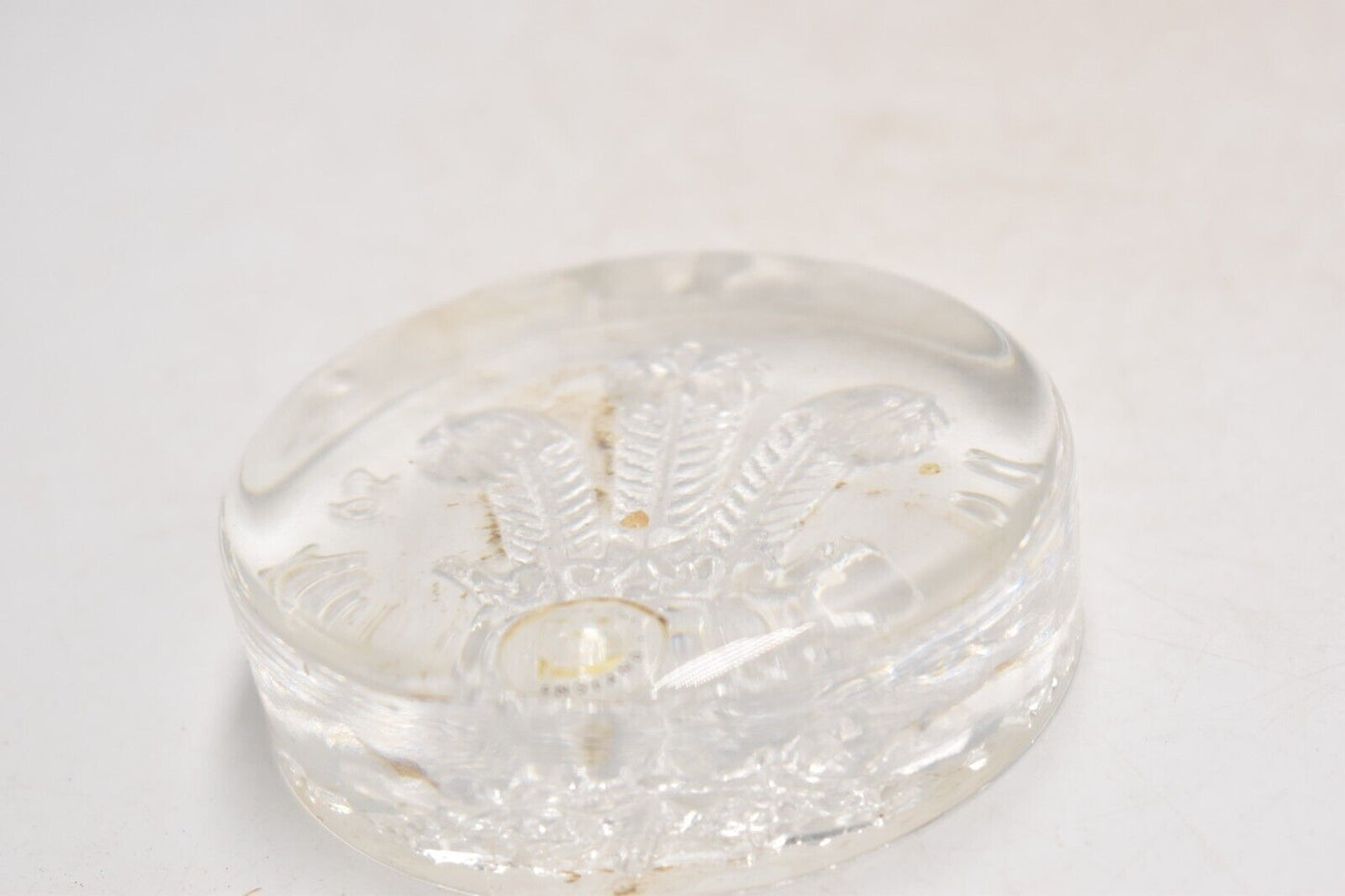 Dartington Crystal Royal Seal Glass Paperweight Royal Wedding Charles Diana