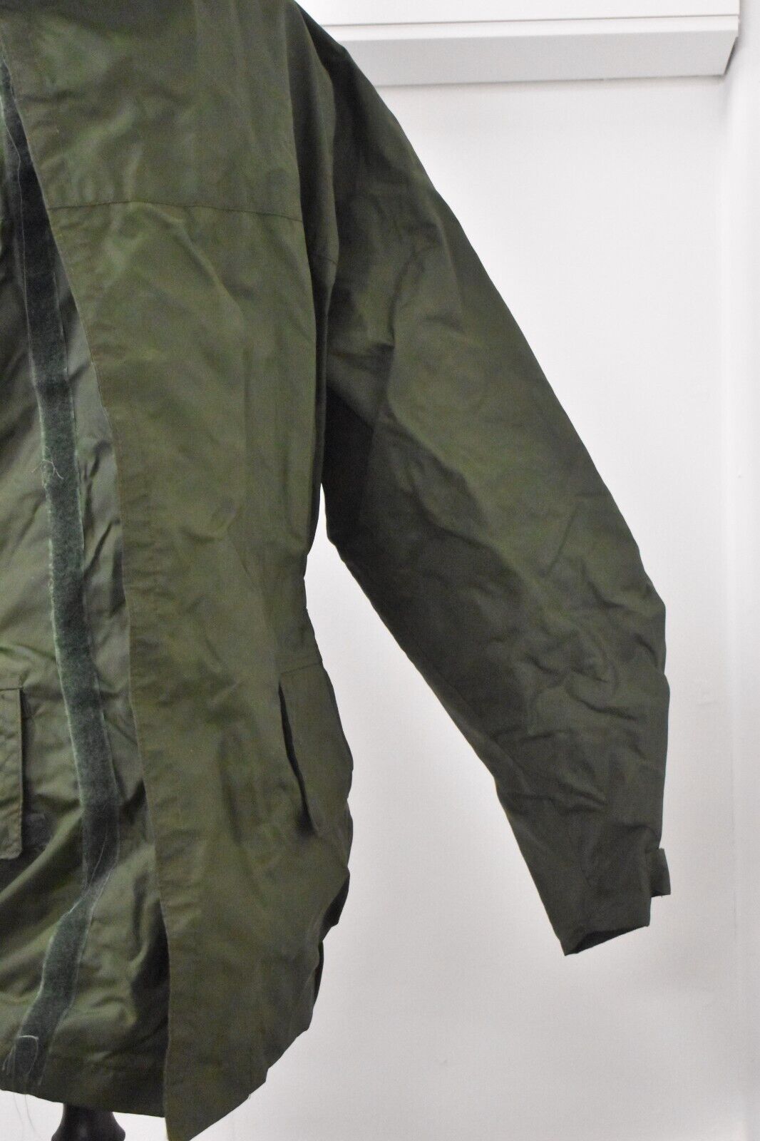 Vintage 1970s Army RAF Olive Green Foul Weather Waterproof Jacket Chest 46"