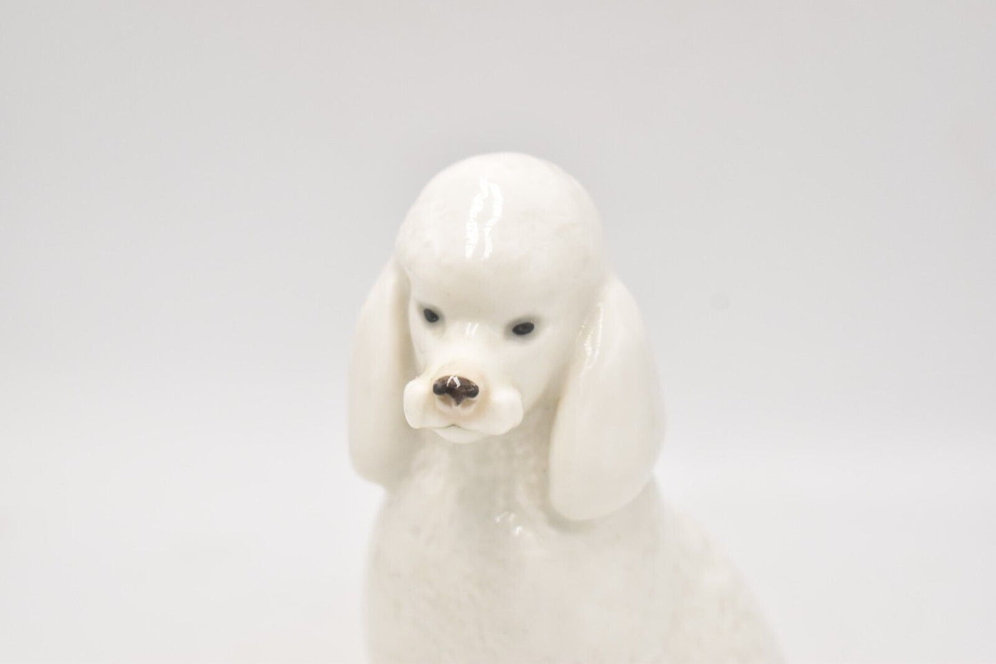 Vintage Lomonosov Poodle Dog Figurine, Statue, Ornament Made in USSR 1970s