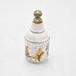 Vintage Hand Painted Enamel Decorative Perfume Bottle Greek Mythology White