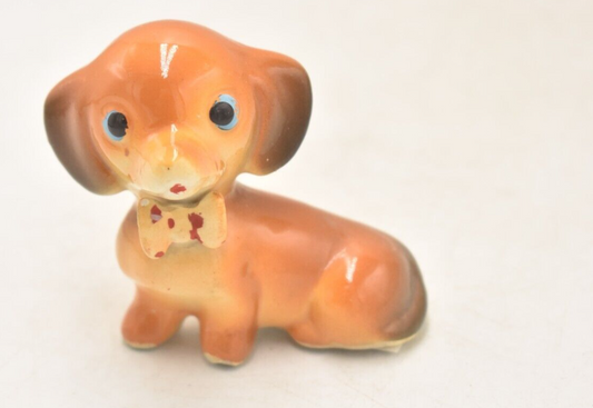 Vintage 1950s Dachshund Dog Figurine Statue Ornament Italian