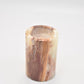 Vintage Onyx Marble Tea Lighter Holder Red, Brown and Cream