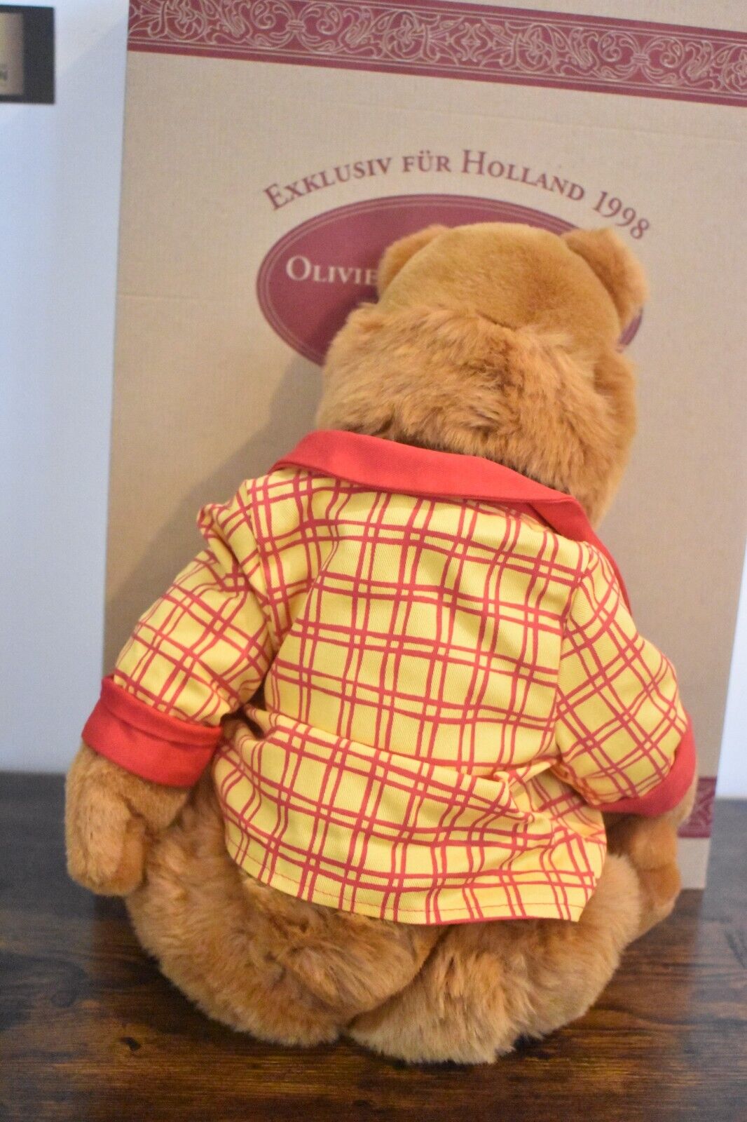 Steiff Oliver B Bommel Teddy Bear 657955 friend of Tom Poes Limited Edition