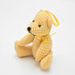 Vintage Artist Teddy Bear Jointed Yellow and White