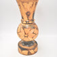 Vintage Wooden Trumpet Vase 25cm Hand Carved Decorative