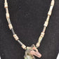 Vintage Lee Sands Mother of Pearl Seahorse Pendant Necklace – 52cm Chain