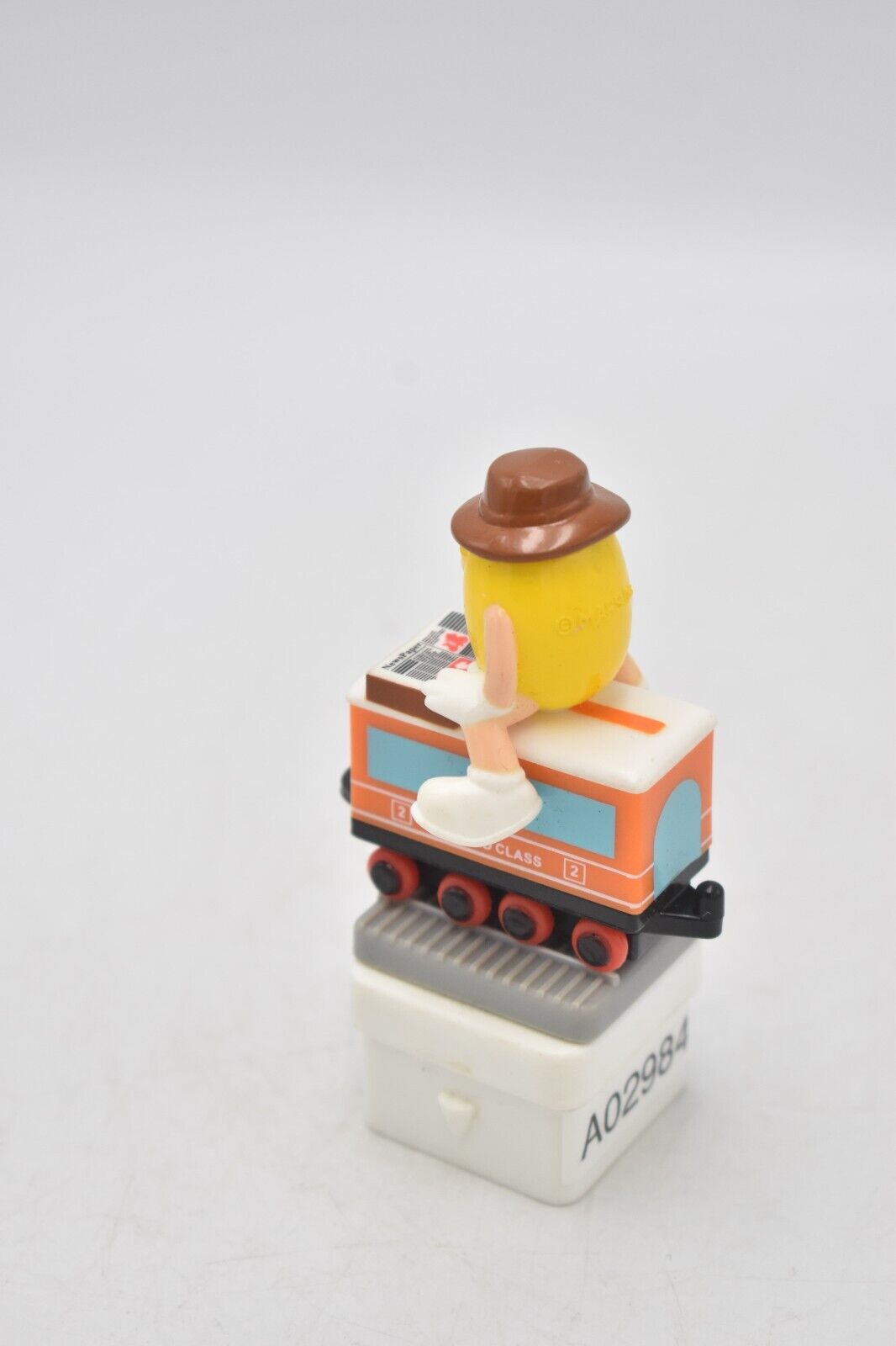 M&M's Yellow Peanut Character 2nd Class Train Carriage Cake Topper