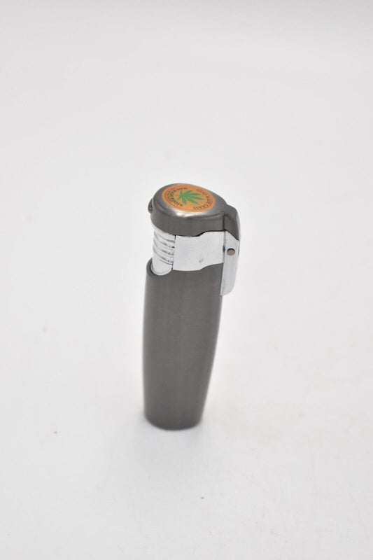 Vintage Gunmetal Grey Cigarette Lighter Collectible