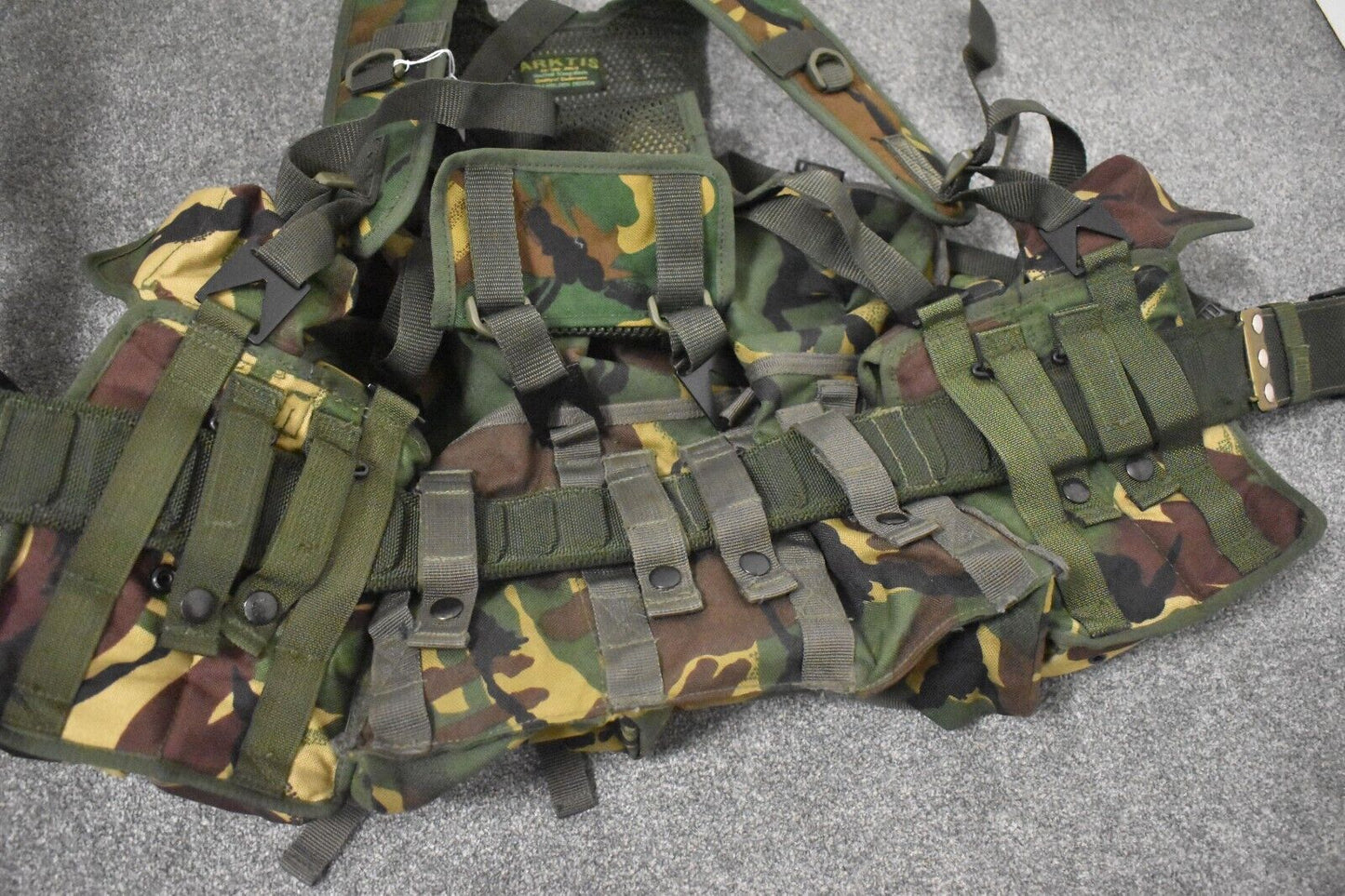 Arktis Airborne Webbing DPM Army Set Mesh Yoke Vest Assault Camo