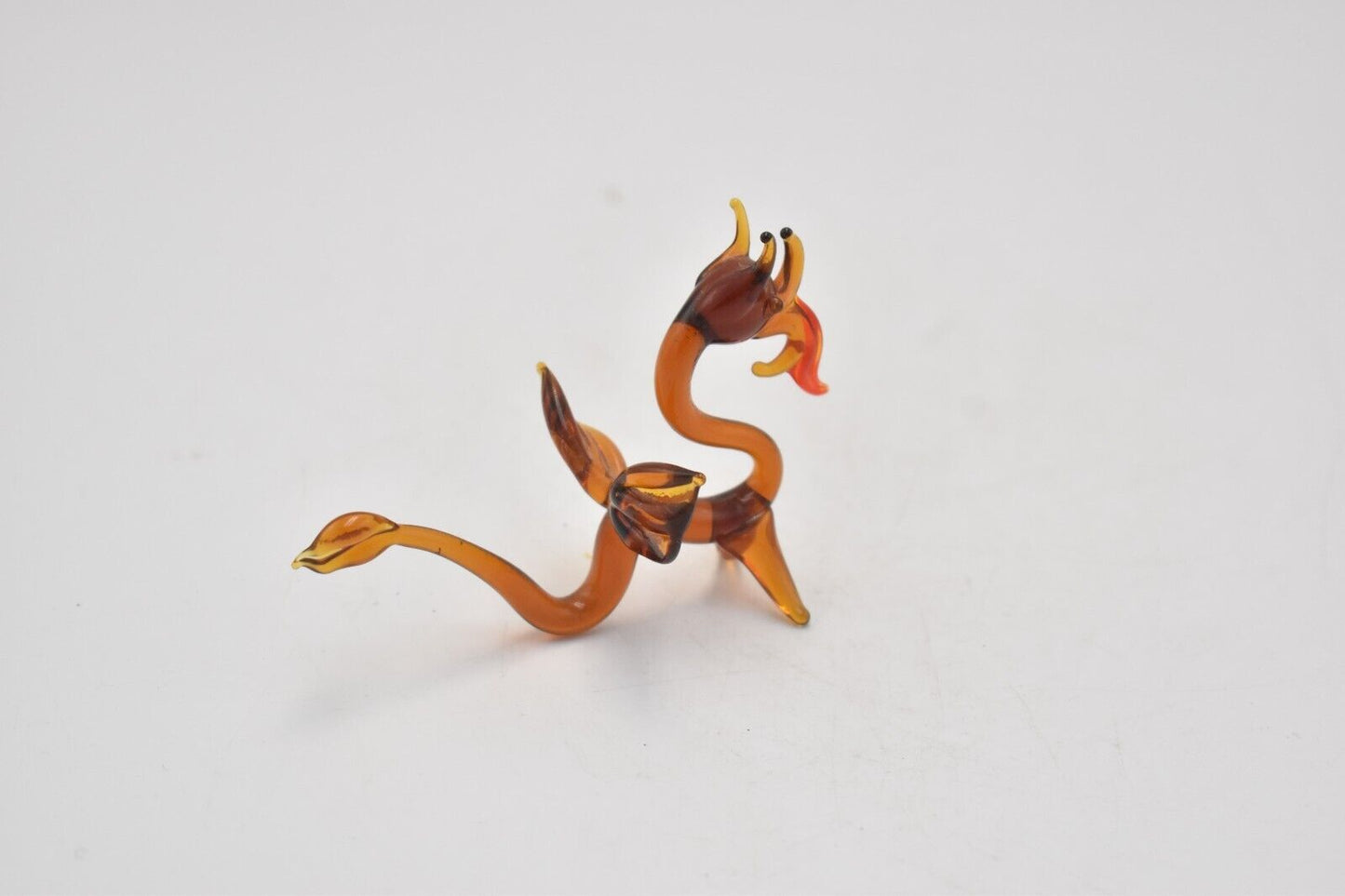 Vintage Murano Art Glass Dragon Figurine Ornament Statue