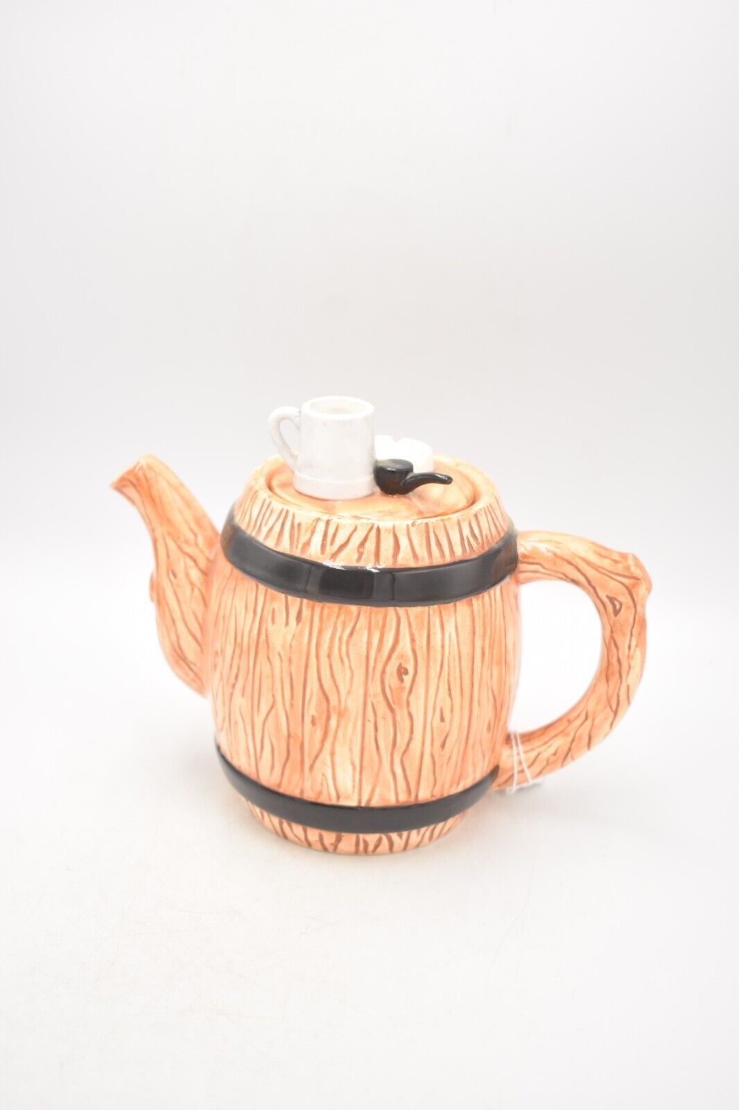 Vintage Novelty Pub Barrell Teapot Decorative Collectible