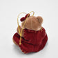 Vintage Artist Teddy Bear in a Dress Mini Plush Ornament/ Decoration