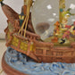 Disney "You Can Fly" Peter Pan & Captain Hook Pirate Ship Musical Snow Globe