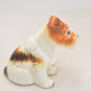 Vintage Terrier Dog with Blue Eyes Figurine Statue Ornament Ceramic