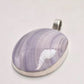 Vintage Sterling Silver 925 & Blue Lace Agate Pendant for Necklace