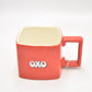 Vintage 100 Years of Oxo Coffee Mug Tea Cup Collectible Red Square