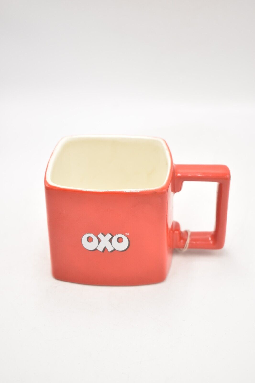 Vintage 100 Years of Oxo Coffee Mug Tea Cup Collectible Red Square