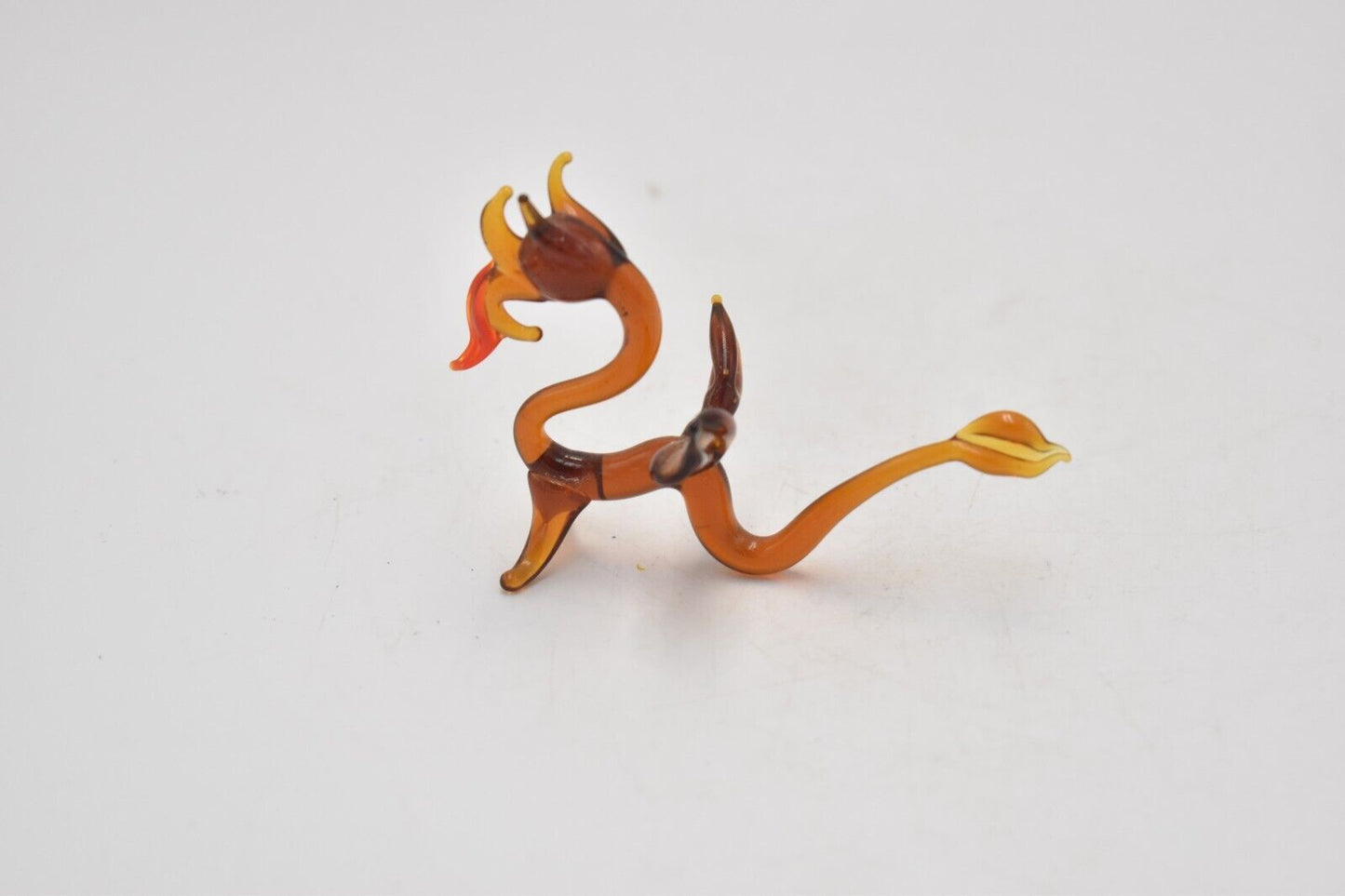 Vintage Murano Art Glass Dragon Figurine Ornament Statue